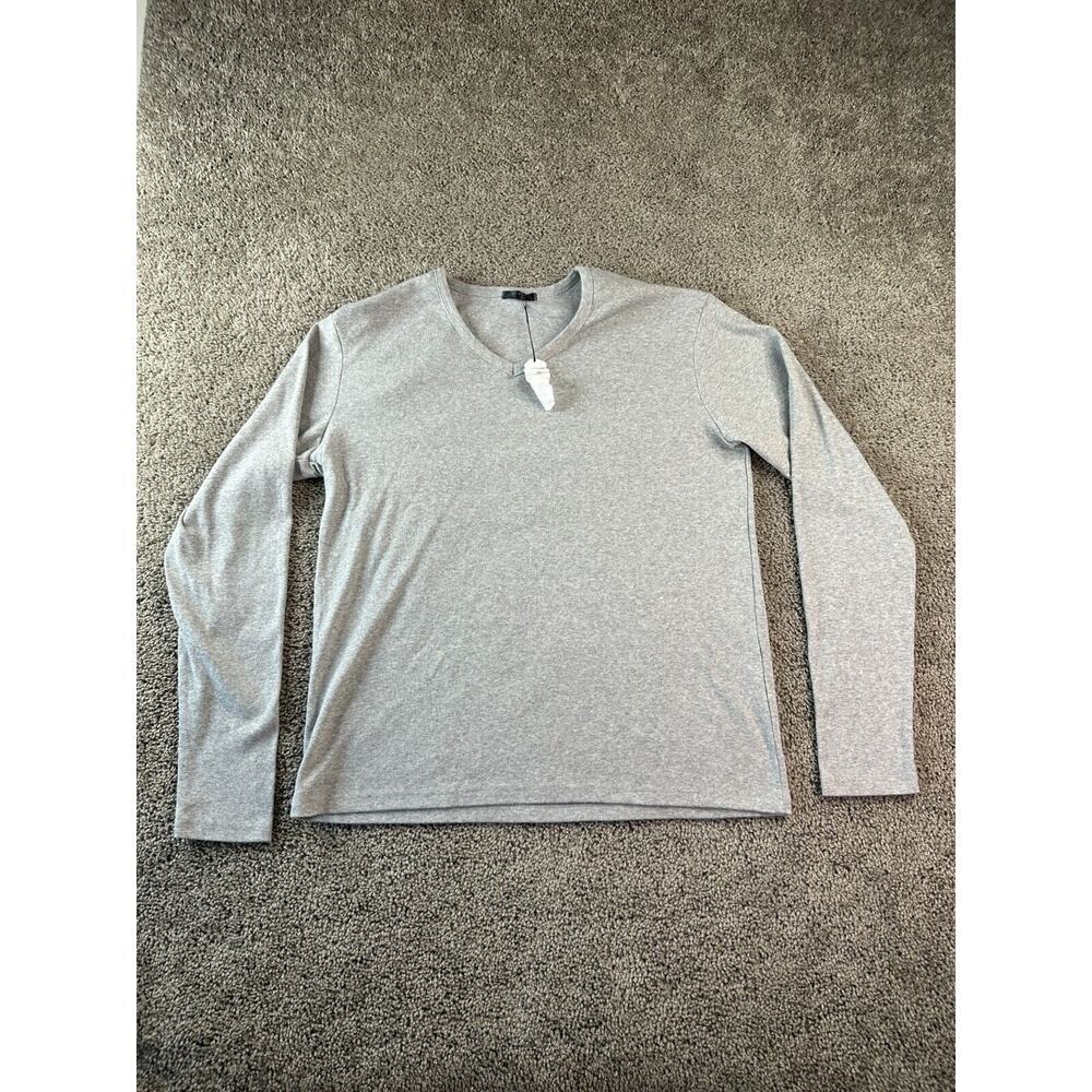 Givon Shirt Womens 2XL Gray Cotton Blend Long Sleeve Crewneck Casual Ladies